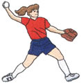 Woman Softball Player