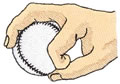 Right-Handed Pitcher's Grip